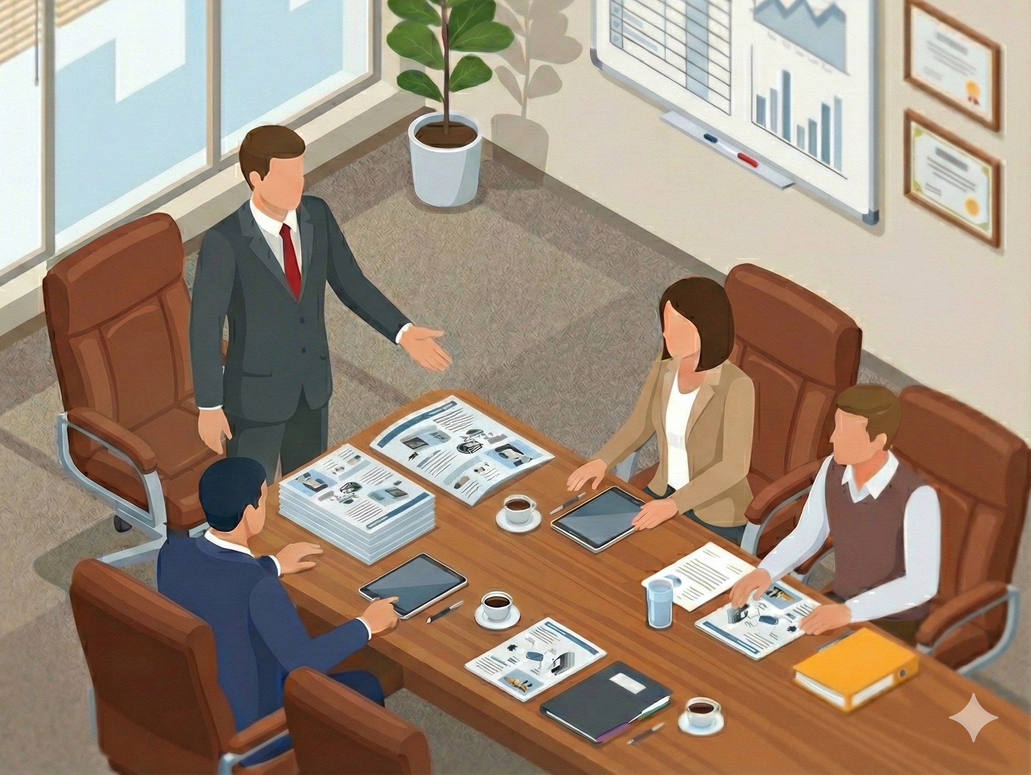 Pamphlet meeting background